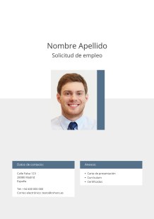 Ejemplo de portada para Solicitud de empleo en línea